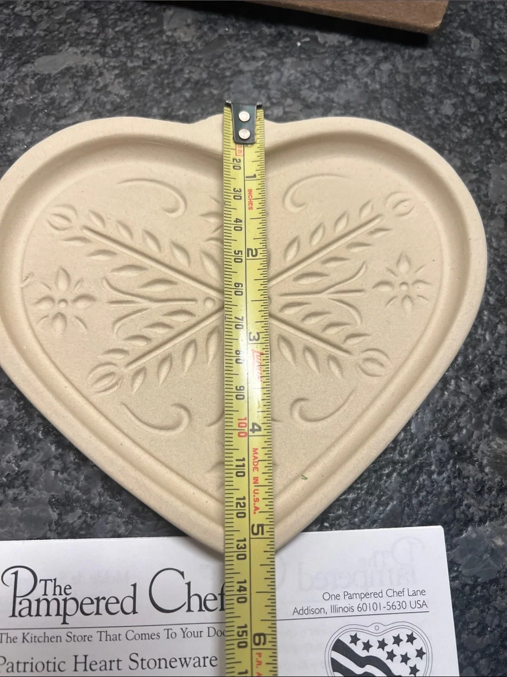 The Pampered Chef Anniversary Heart Cookie Mold